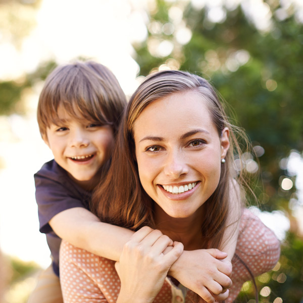 Happy Mother and Child